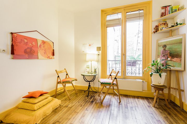 Espace d'accueil pour le massage bébé